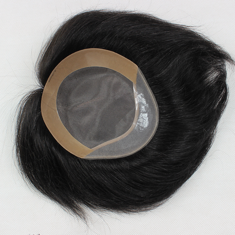 Cheap toupee for men closure 70s hair pieces salon SJ00170